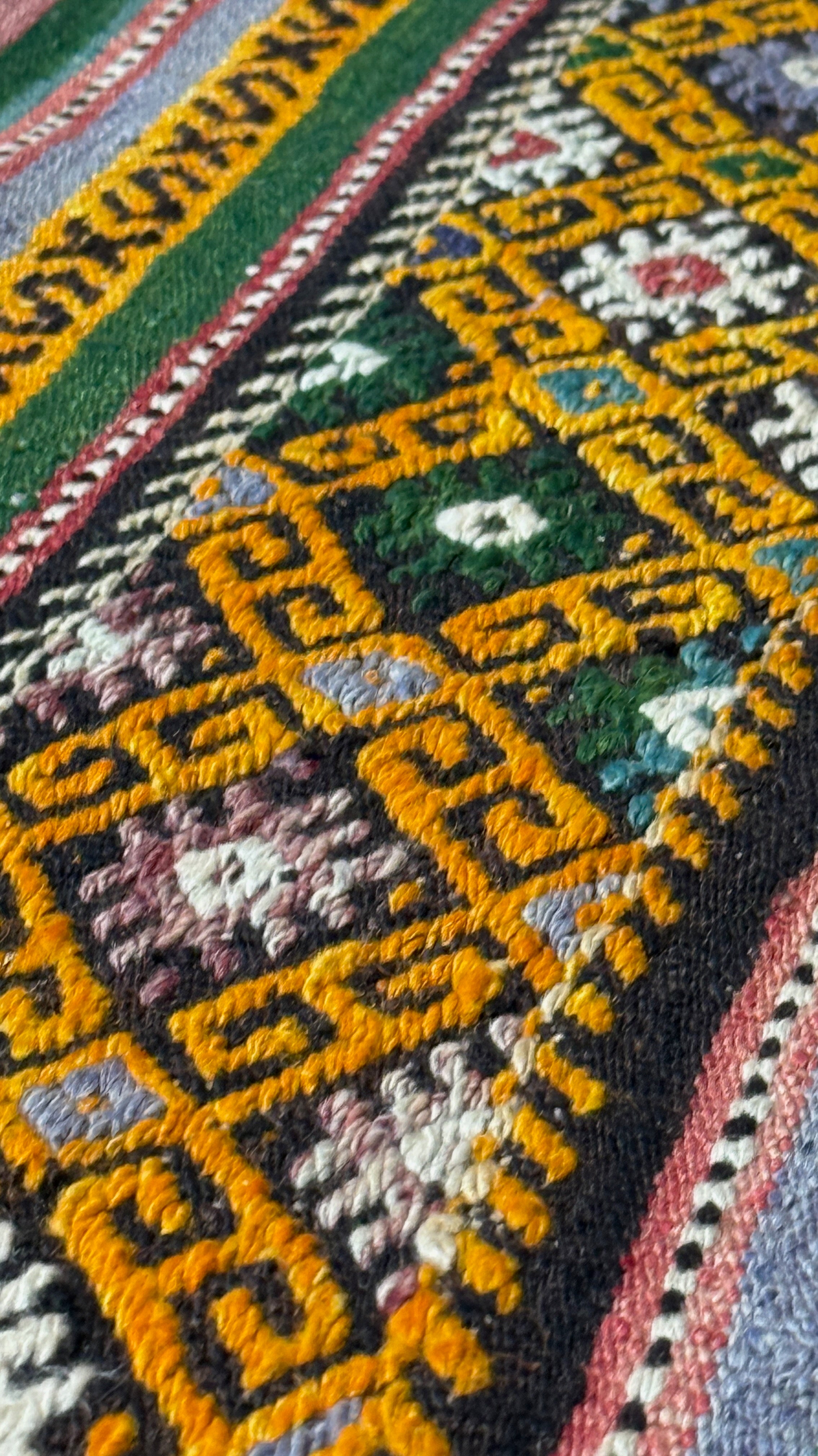 Denizli Güzeli Kelim - Handwoven - 332 x 205 cm. Vintage.
