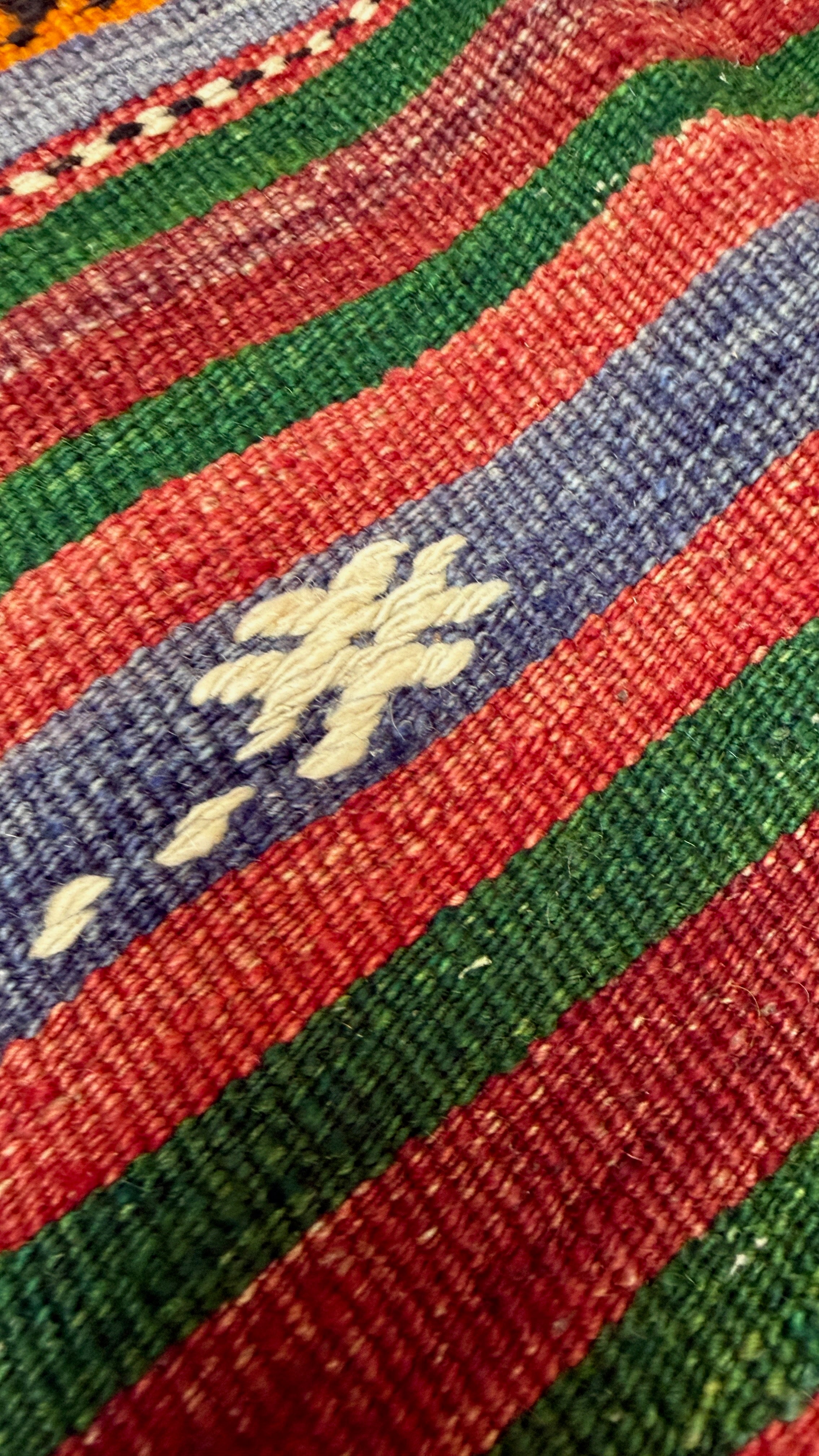 Denizli Güzeli Kelim - Handwoven - 332 x 205 cm. Vintage.