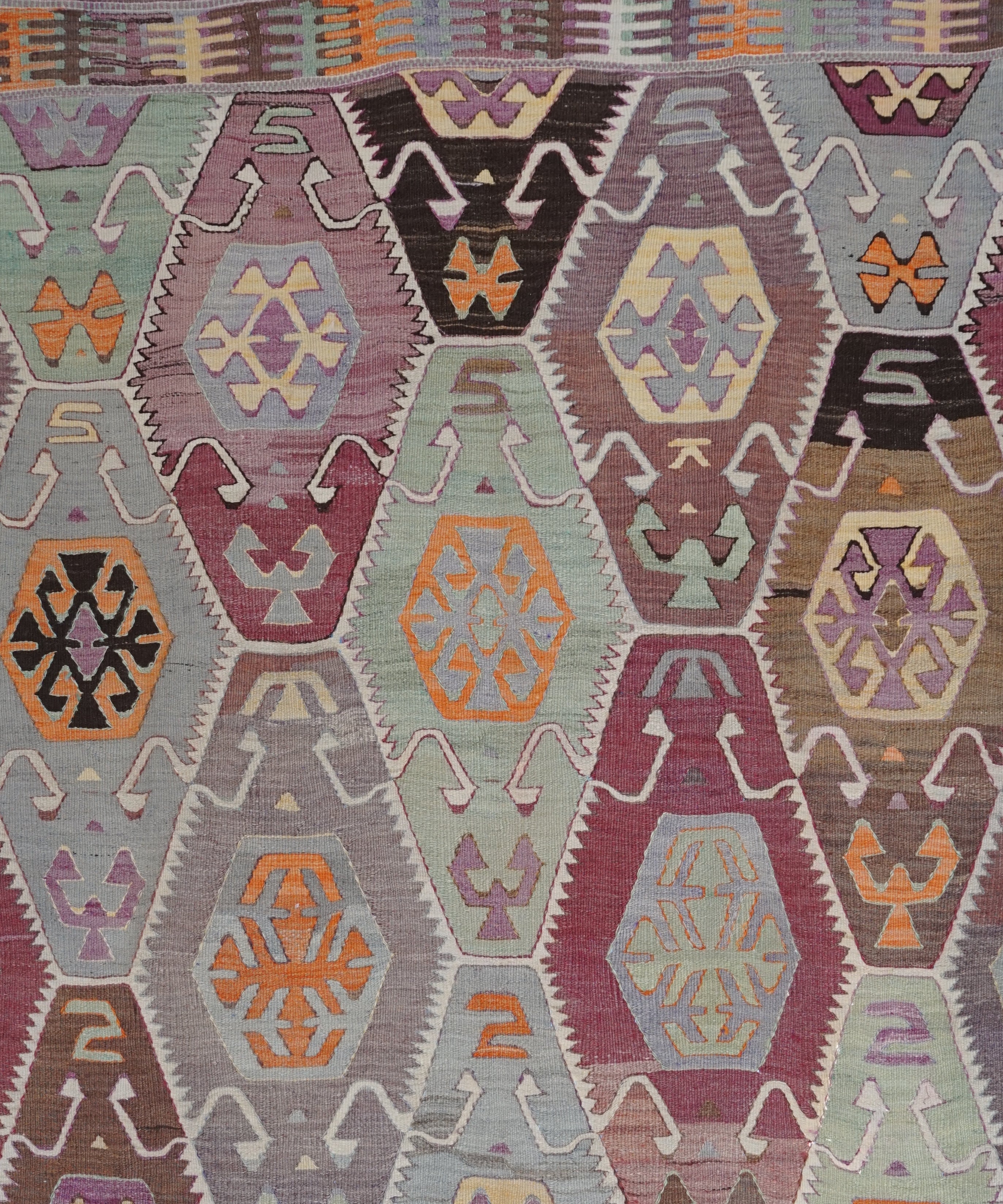 Vintage Kelim aus Antalya - handgewebter Teppich, Wolle 294 x 167 cm. Anatolian Soul No. 103