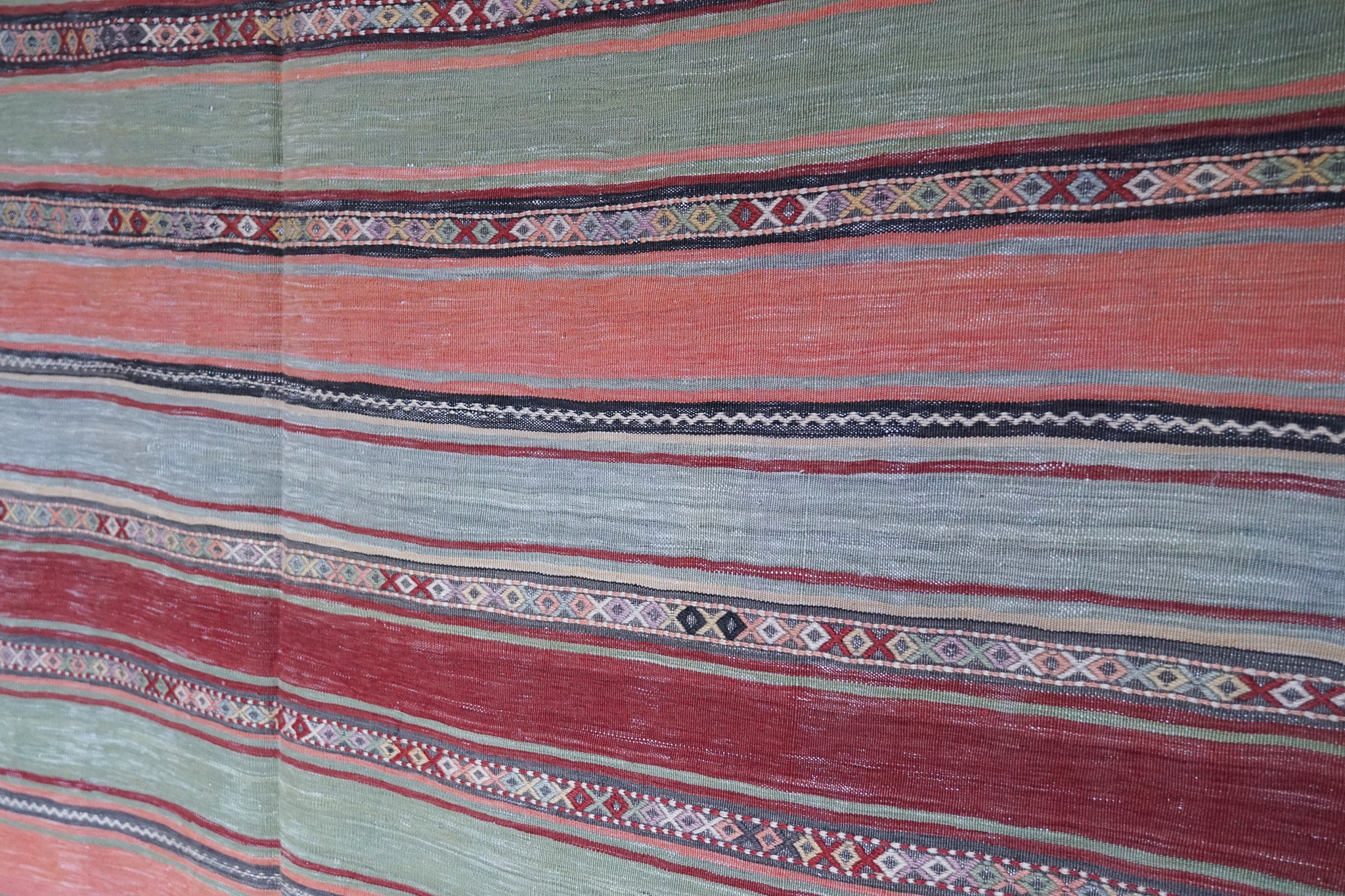 Sivas Vintage Kelim 365x170 cm. Wolle / Baumwolle. Anatolian Soul No. 109