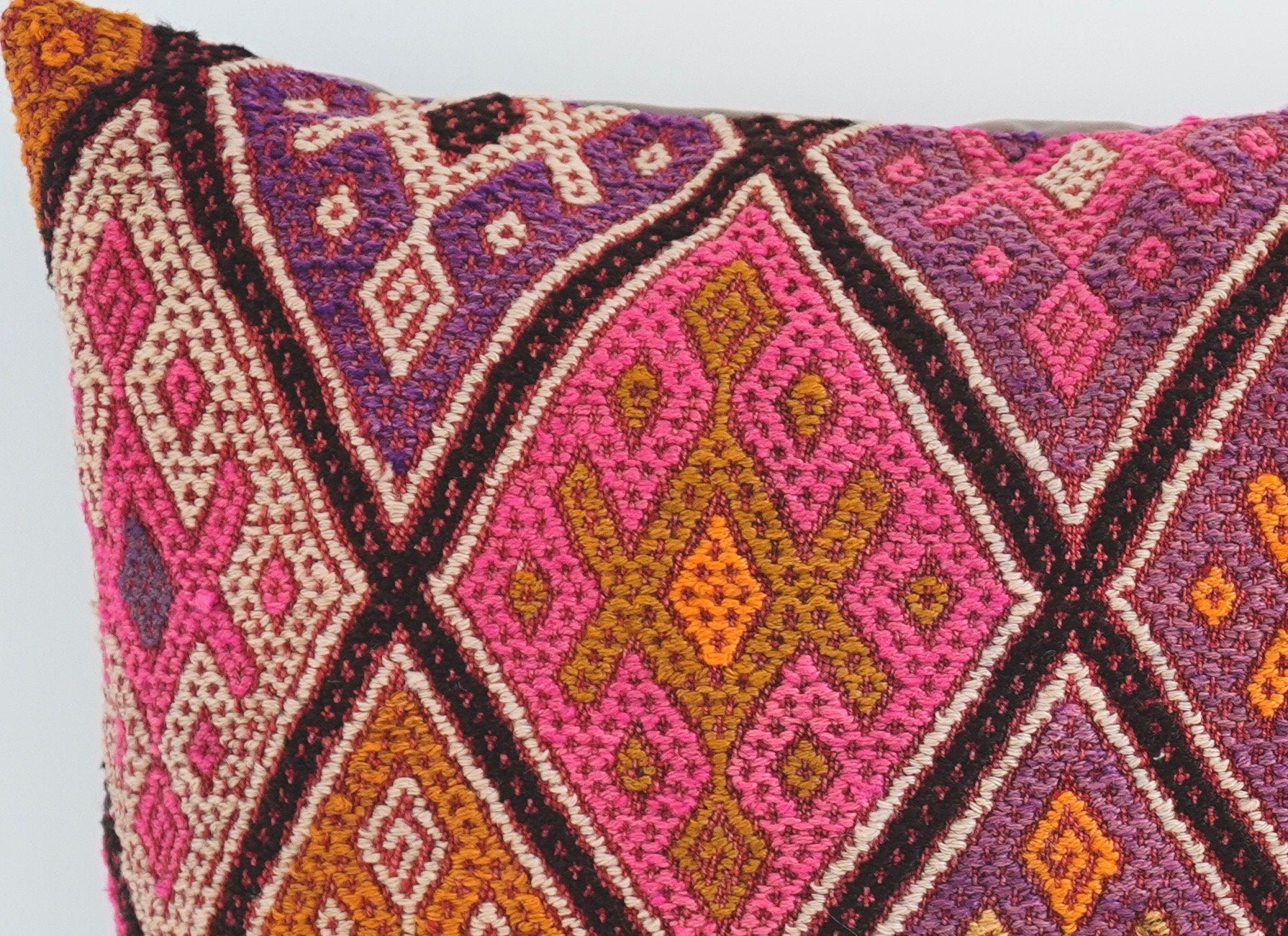 Kilim cushion Little Diamonds, 65 x 40 cm