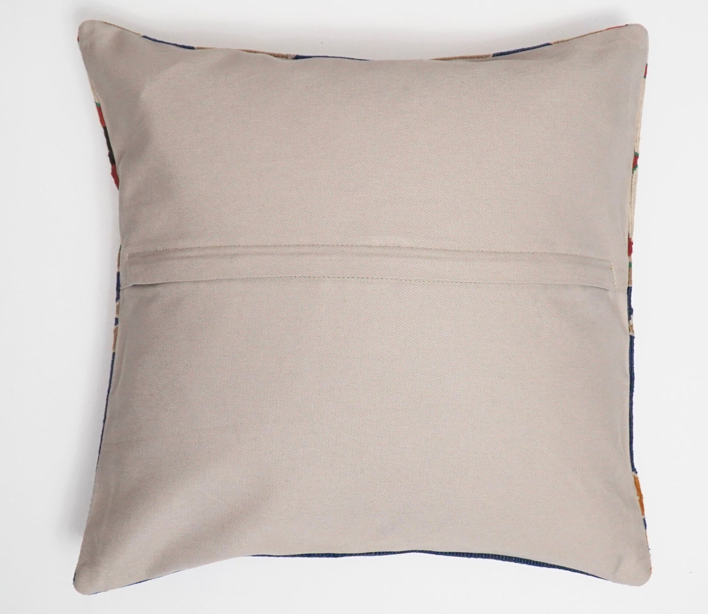 Unique kilim pillow 40 x 40 cm. Wool boho pillow.