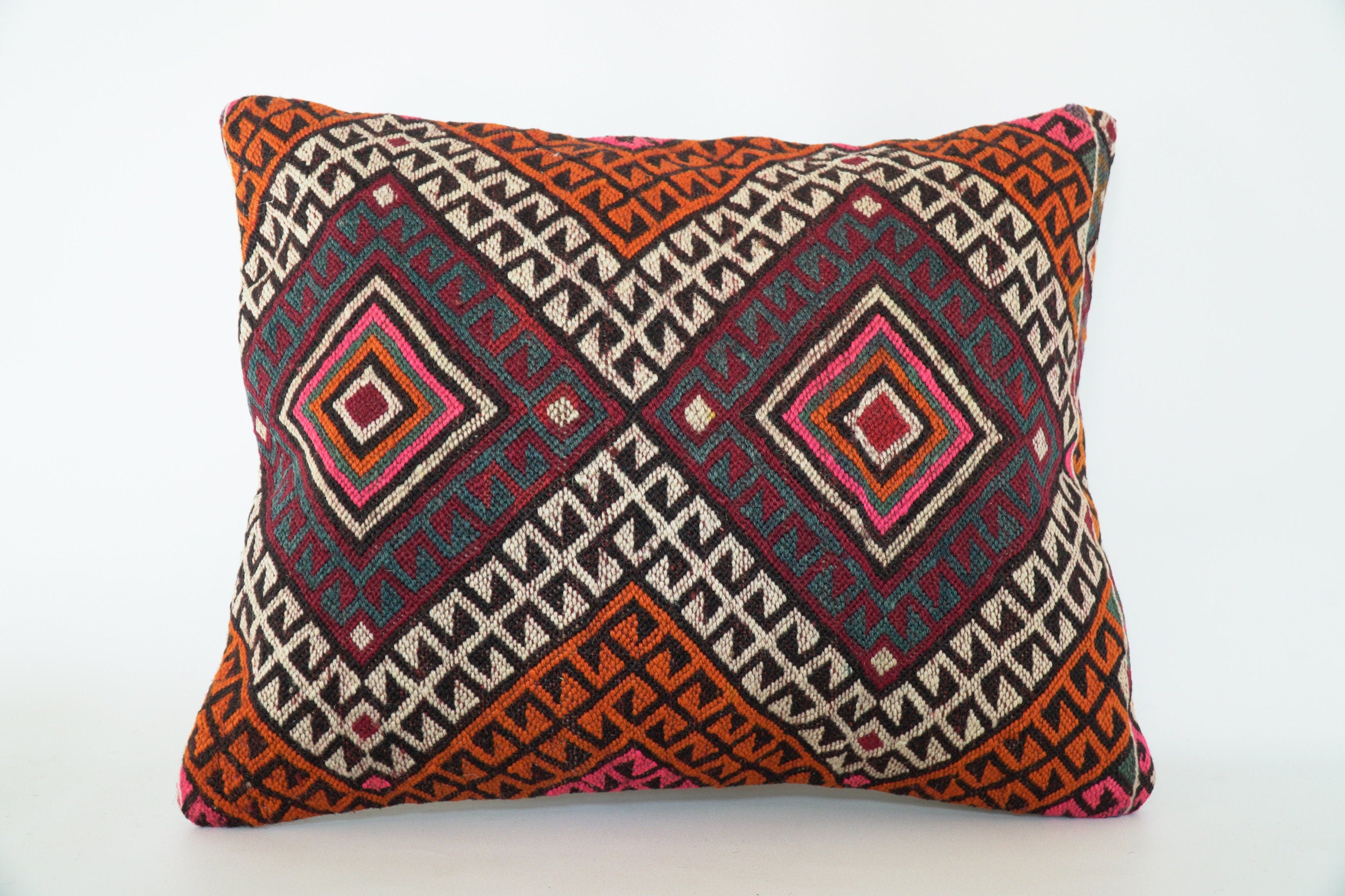 50x41 cm Nomaden Sumak Kissen Unikat | Im Ganzen gewebtes Sammlerstück. Nomadic Soul No. 209