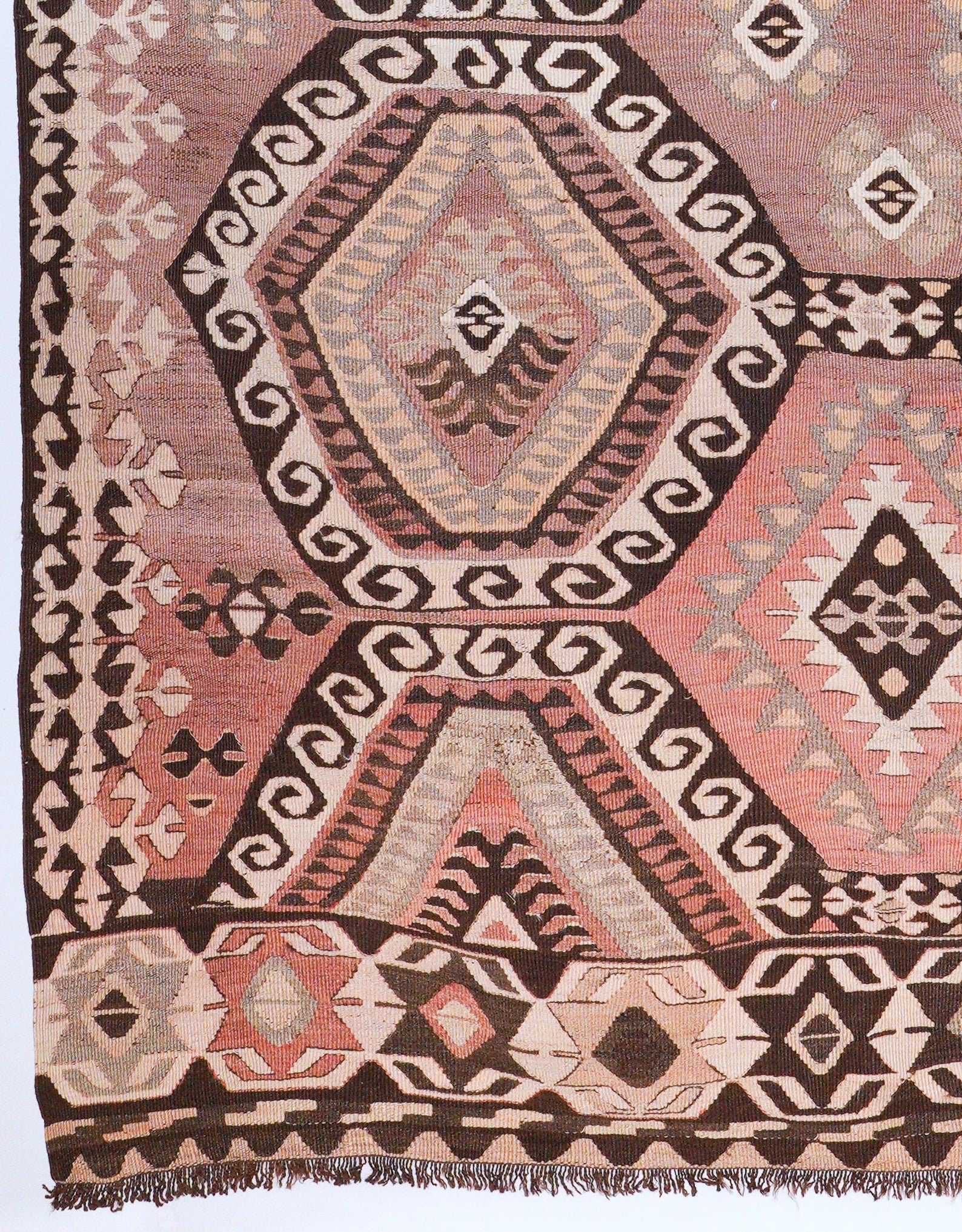 Vintage Kilim aus Mut/Südanatolien – handgewebter Teppich aus Wolle, 265 × 142 cm. Anatolian Soul No. 107