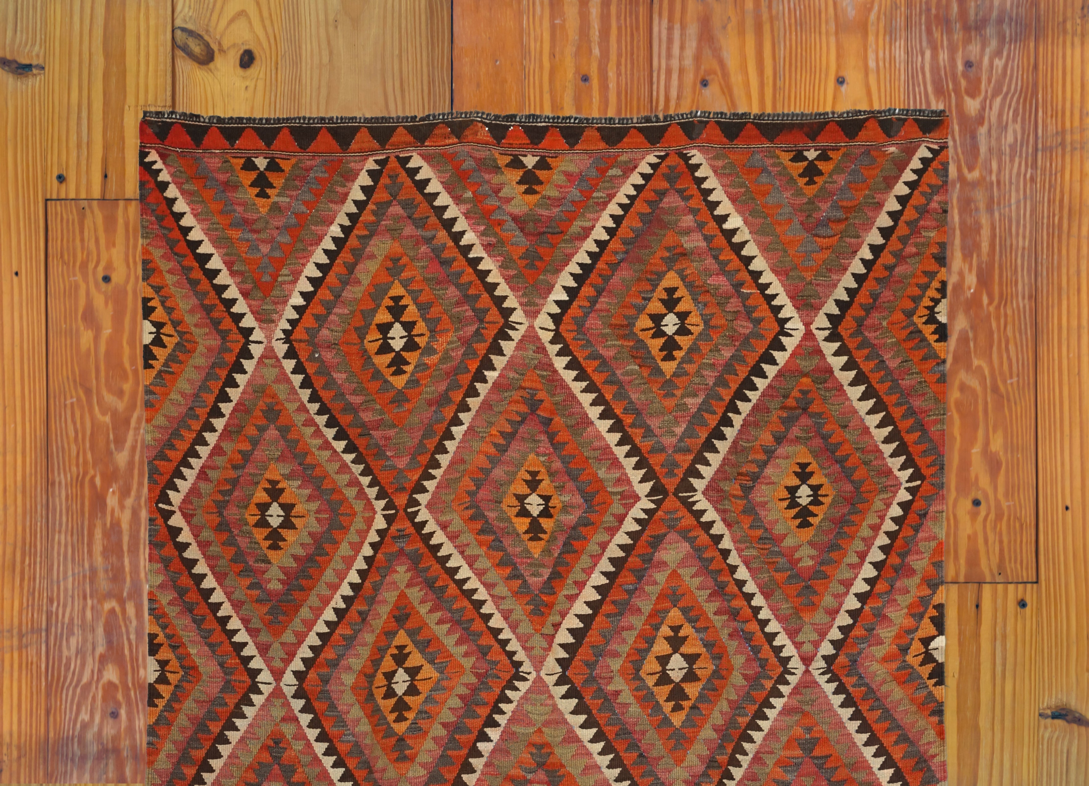 Vintage Kelim aus Mut - handgewebter Teppich, Wolle 315 x 174 cm. Anatolian Soul No. 108