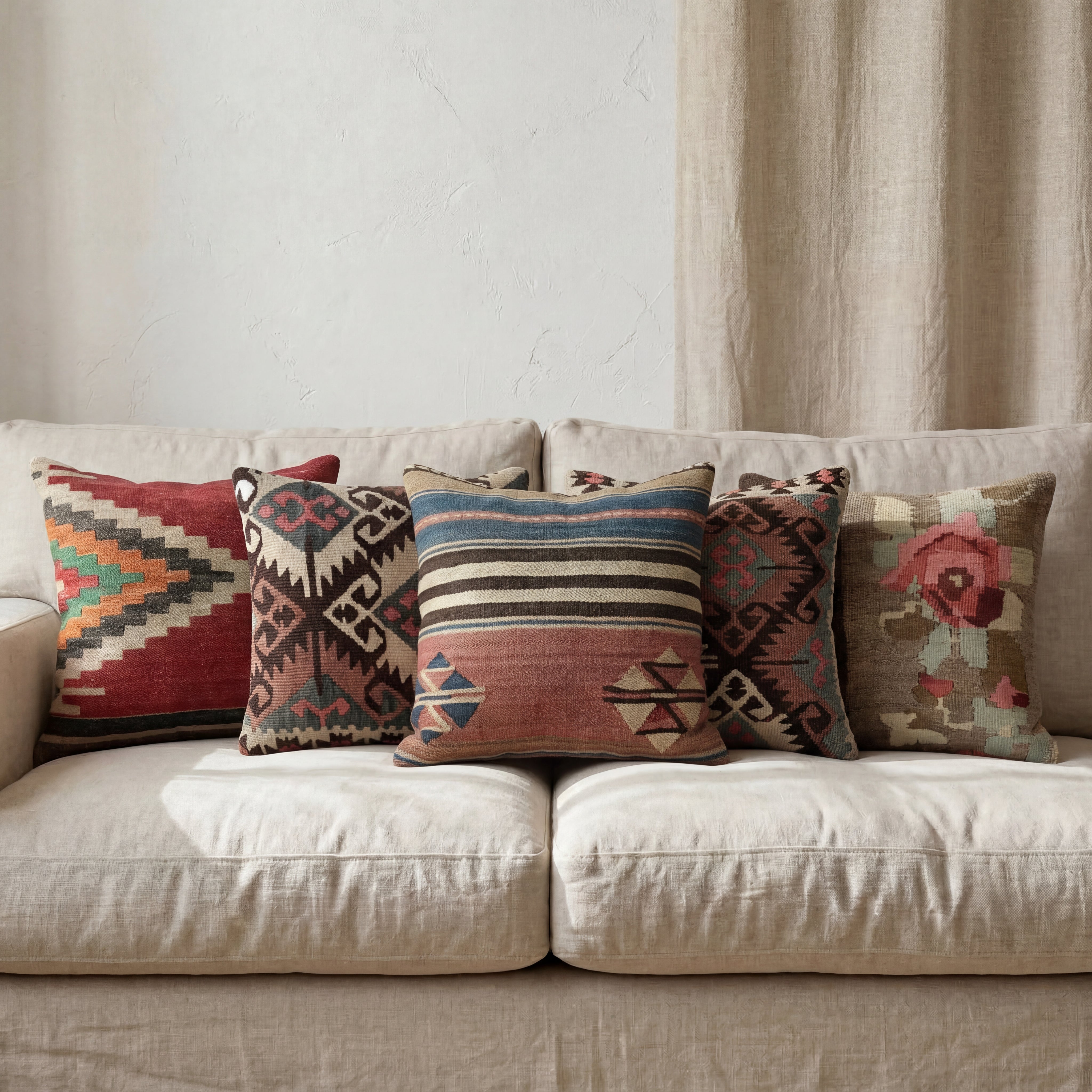 Kilim cushion 40 x 40 cm - finest wool