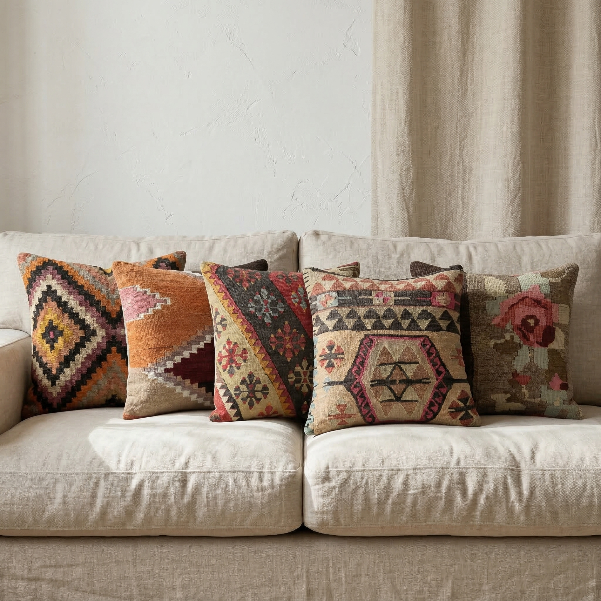 Kilim cushion 40 x 40 cm - finest wool
