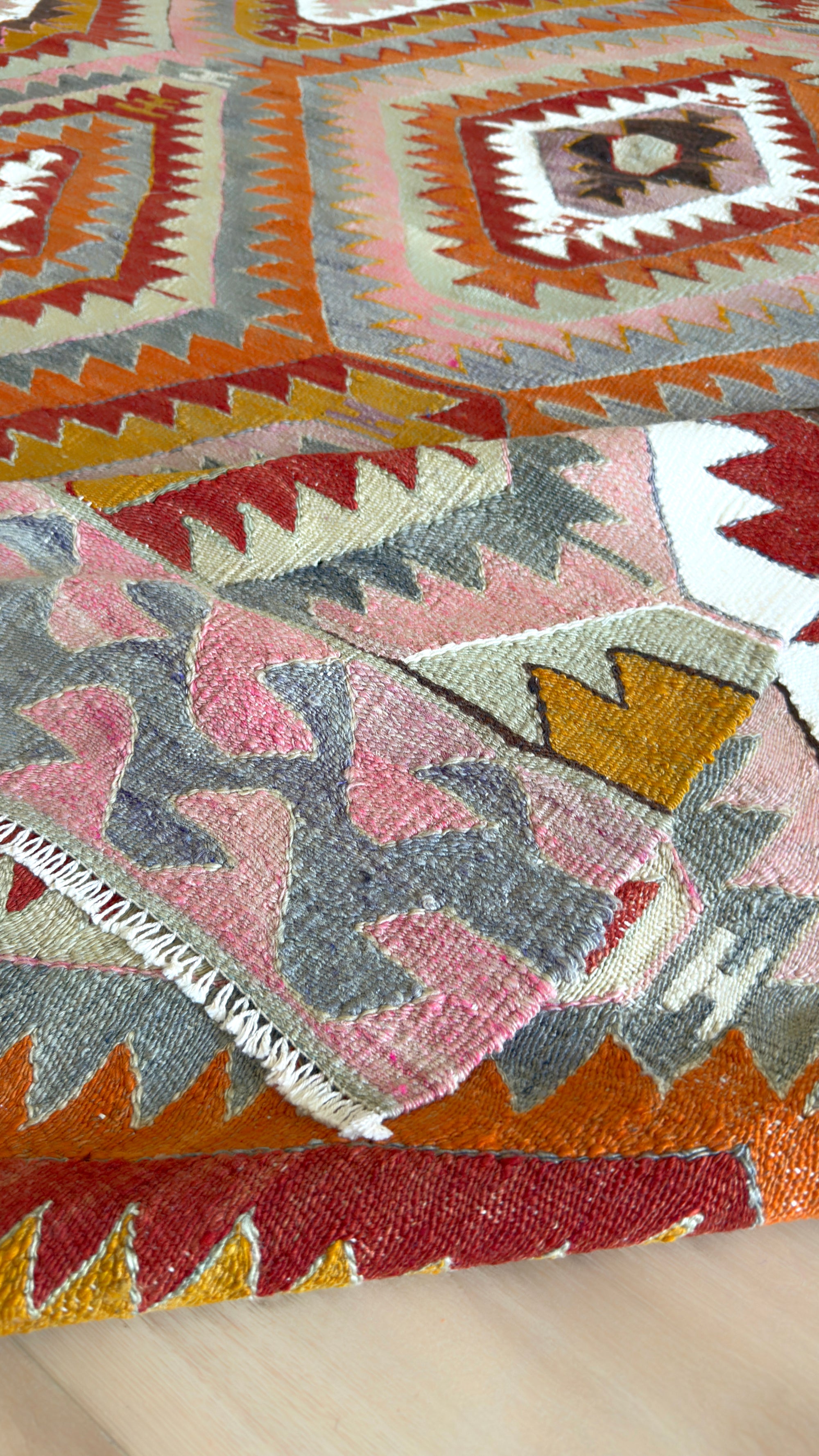 Vintage Kelim Esme – handgewebter Teppich, Wolle, 280 × 170 cm - Anatolian Soul No. 116