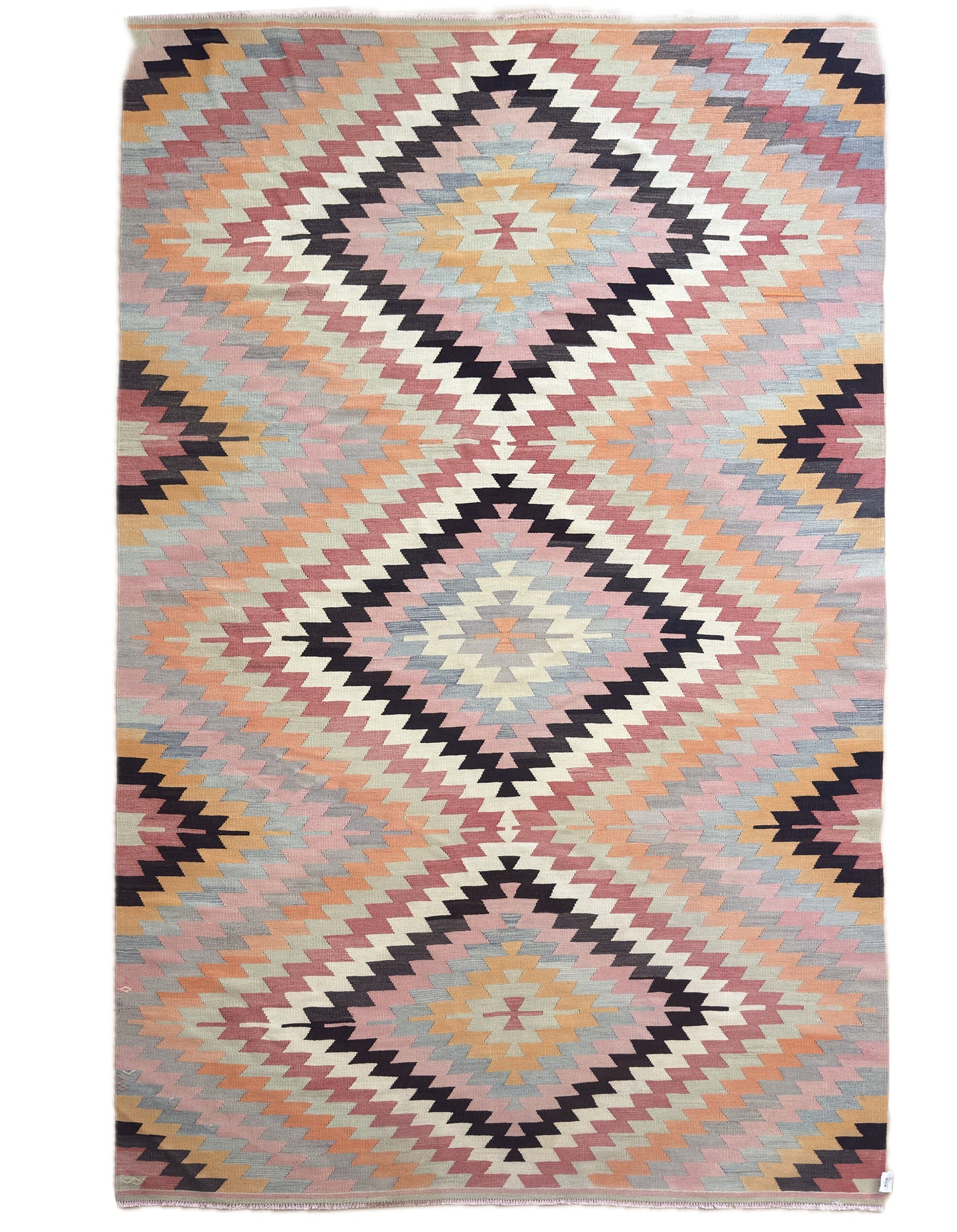 Denizli Güzeli Kelim - handgewebt - 332 x 205 cm. Vintage.
