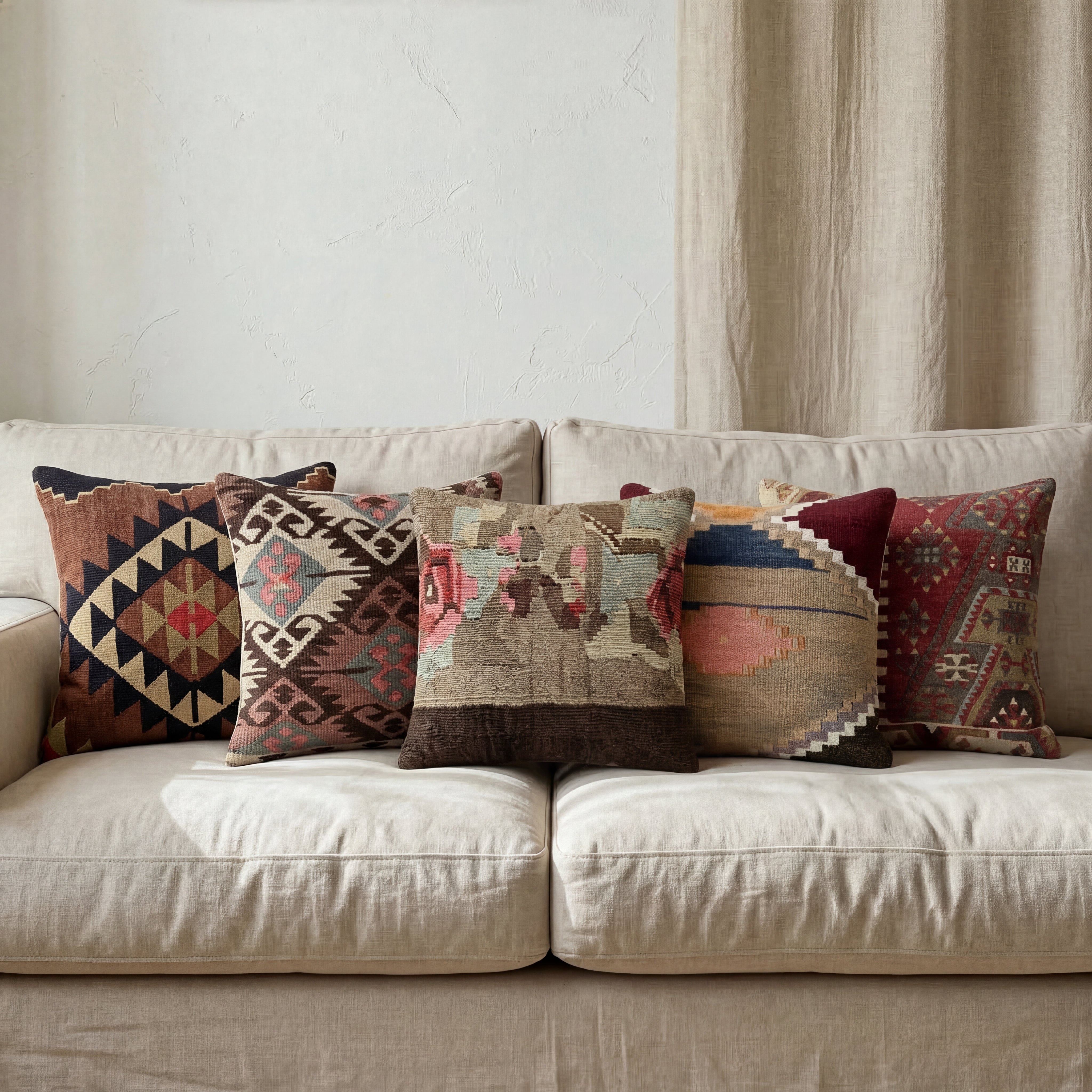 Kilim cushion 40 x 40 cm - finest wool