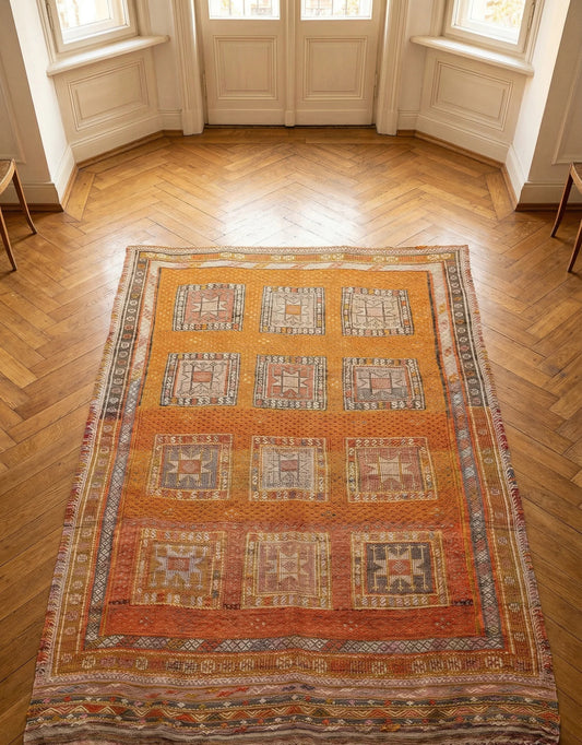 Cicim Kelim aus Fethiye 260 × 157 cm. Vintage - Handgewebt aus Wolle