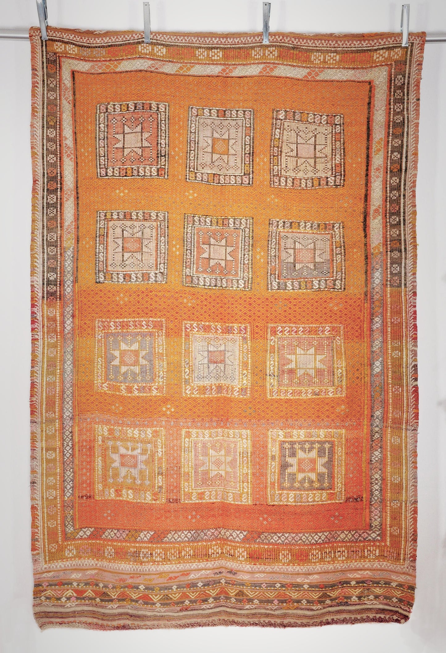 Cicim Kelim aus Fethiye 260 × 157 cm. Vintage - Handgewebt aus Wolle