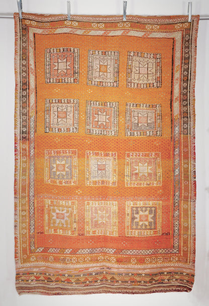 Cicim Kelim aus Fethiye 260 × 157 cm. Vintage - Handgewebt aus Wolle