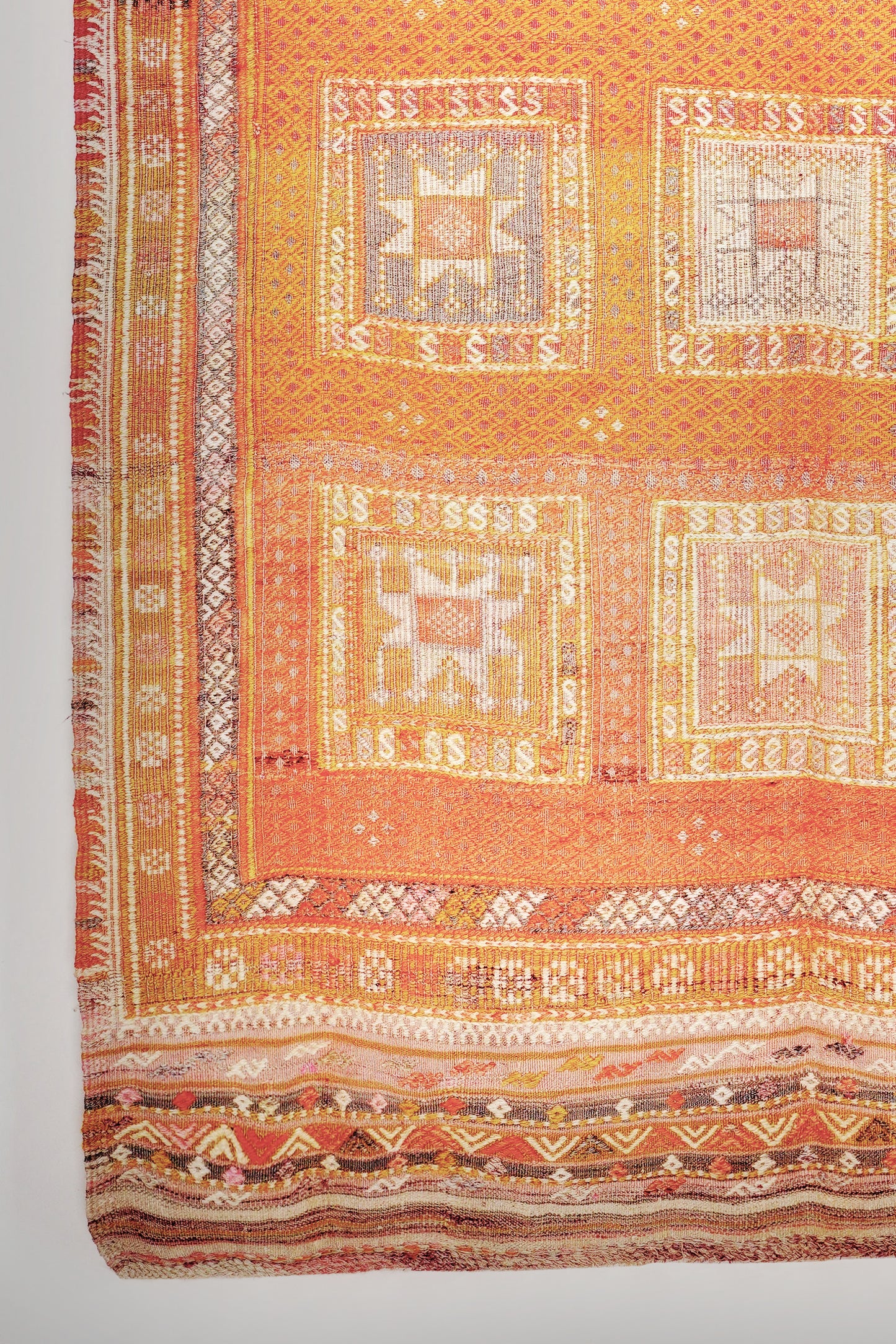 Cicim Kelim aus Fethiye 260 × 157 cm. Vintage - Handgewebt aus Wolle