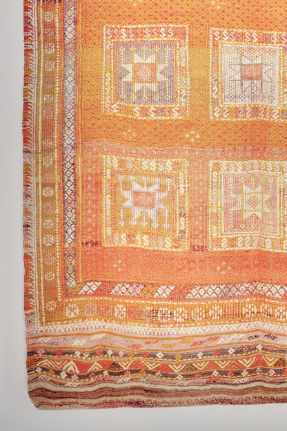 Cicim Kelim aus Fethiye 260 × 157 cm. Vintage - Handgewebt aus Wolle