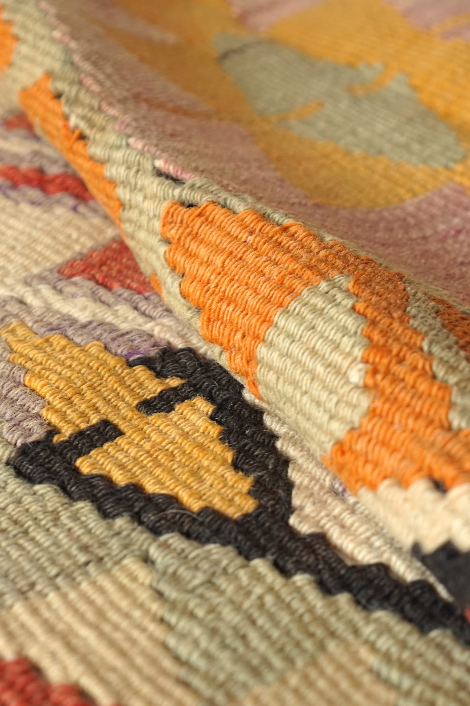 Vintage Kelim aus Antalya – handgewebter Teppich, Wolle, 360 × 160 cm. Anatolian Soul No. 87