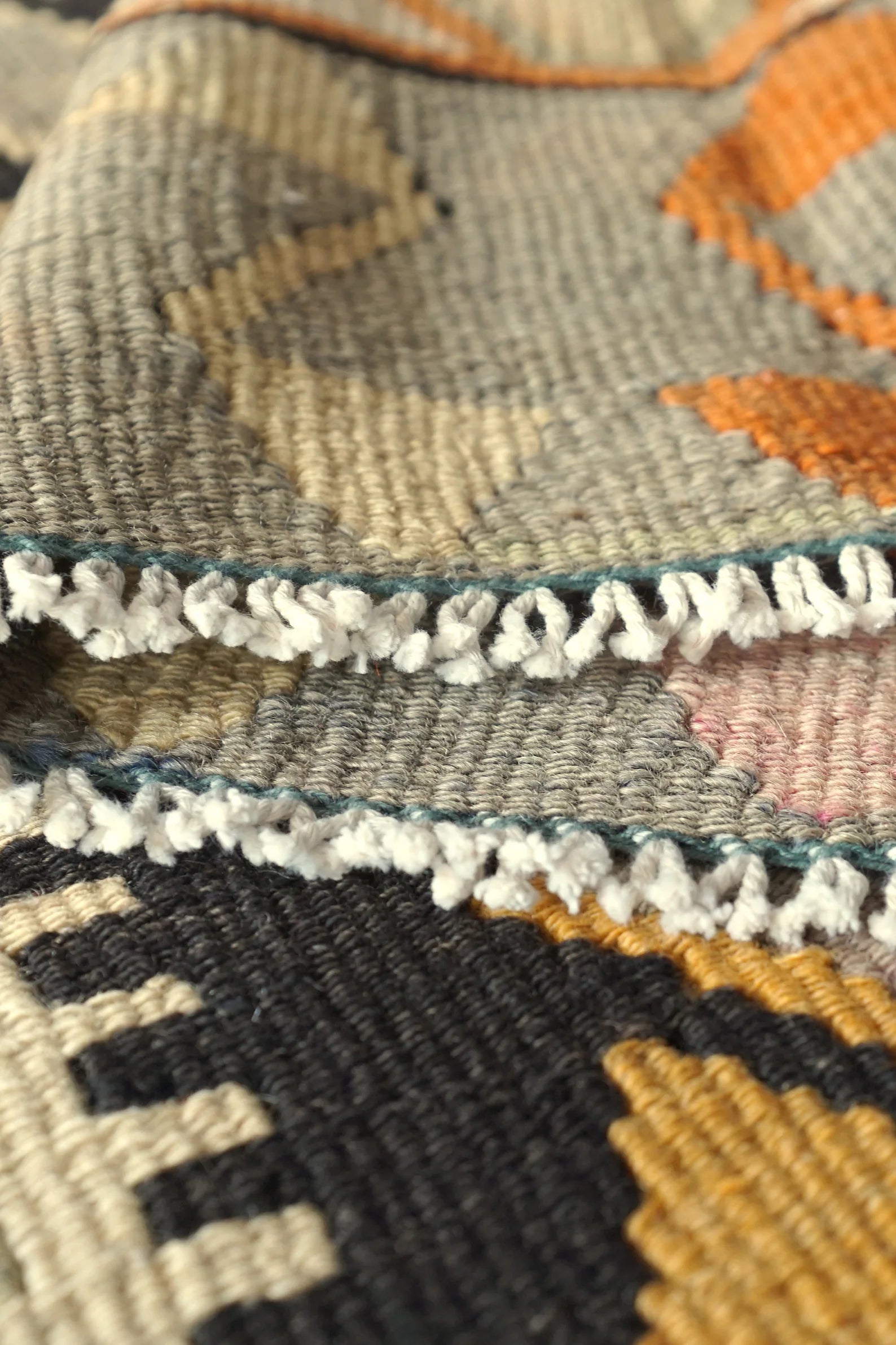 Vintage Kelim aus Antalya – handgewebter Teppich, Wolle, 360 × 160 cm. Anatolian Soul No. 87