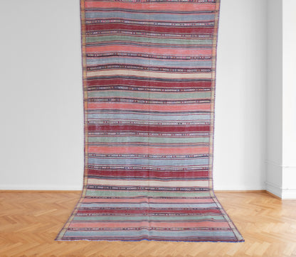 Sivas Vintage Kelim 365x170 cm. Wolle / Baumwolle.