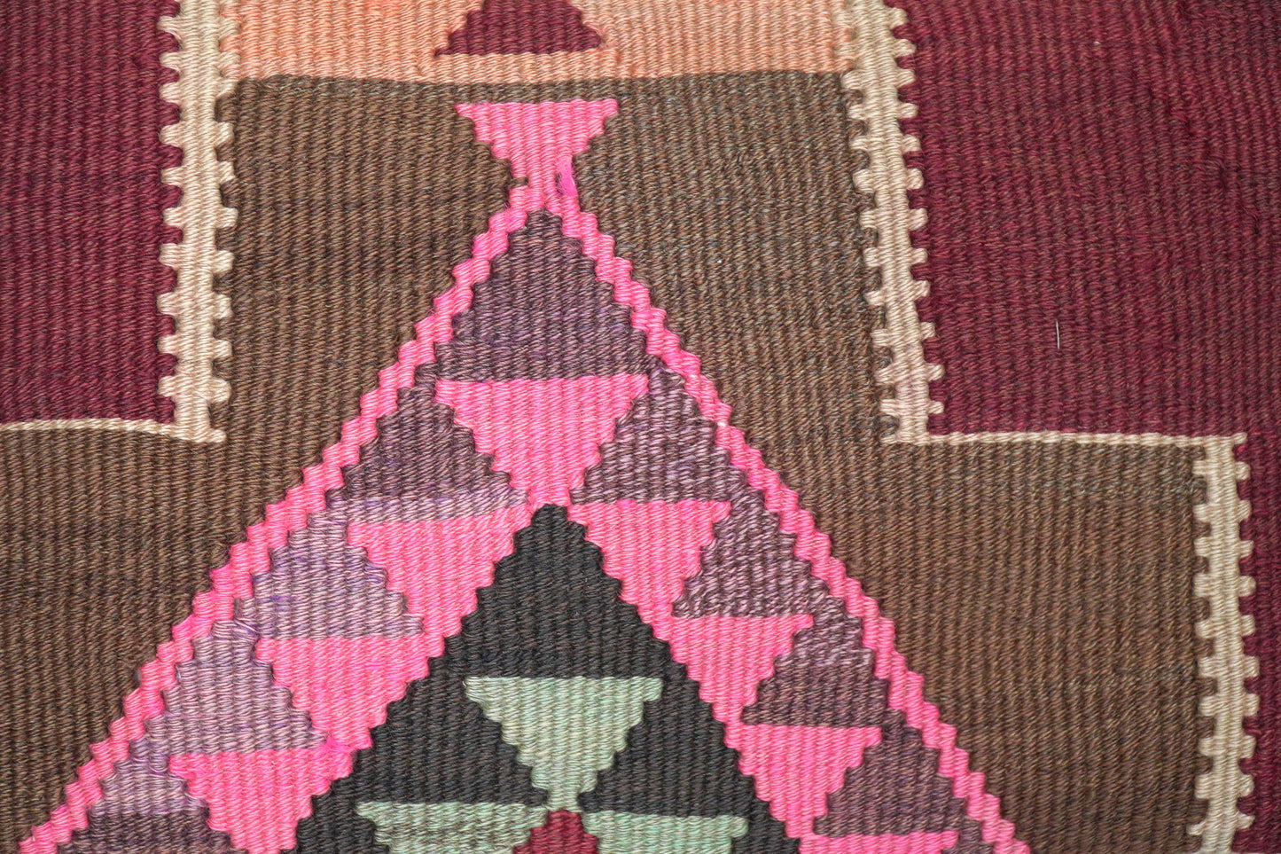 Kelim Kissen 60x40 cm - Vintage Kissenbezug Boho Kissen