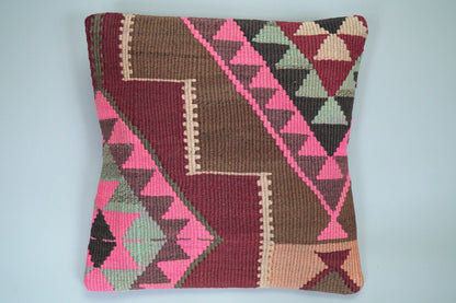 Kelim Kissen 40x40 cm - Vintage Kissenbezug Boho Kissen, Zierkissen