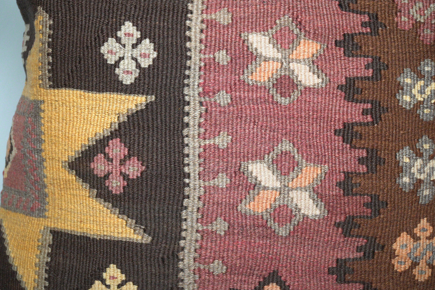 Kelimkissen 50x50 cm - Vintage Kissenbezug Boho Kissen