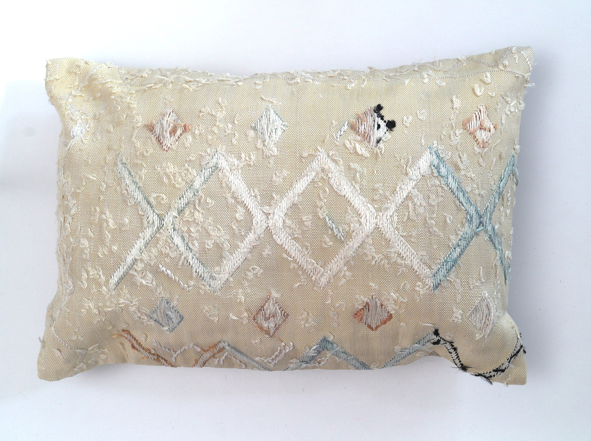 Silk kilim cushion 60 x 40 cm