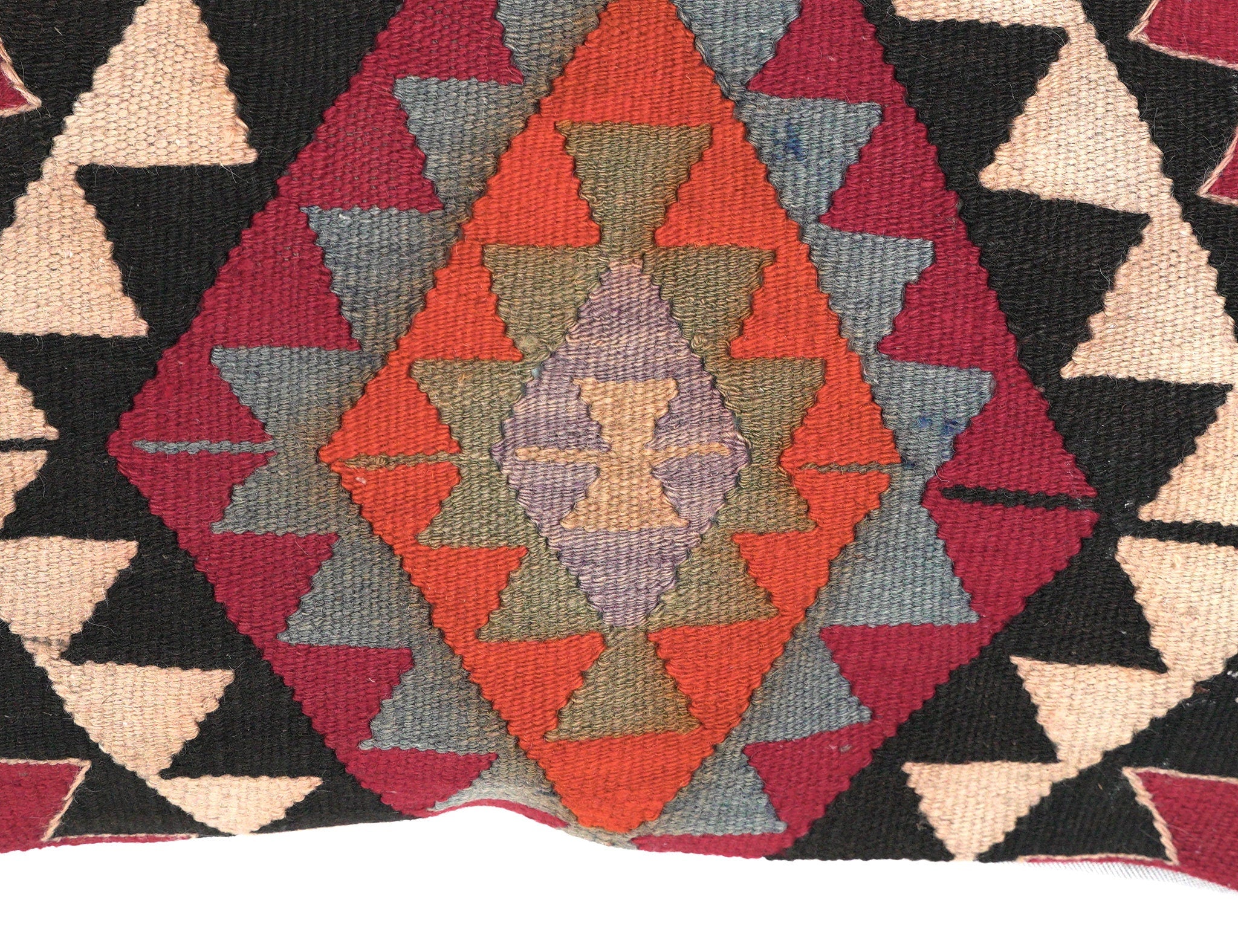 Kelim Cushion 60x40 cm - Wool Cushion Cover