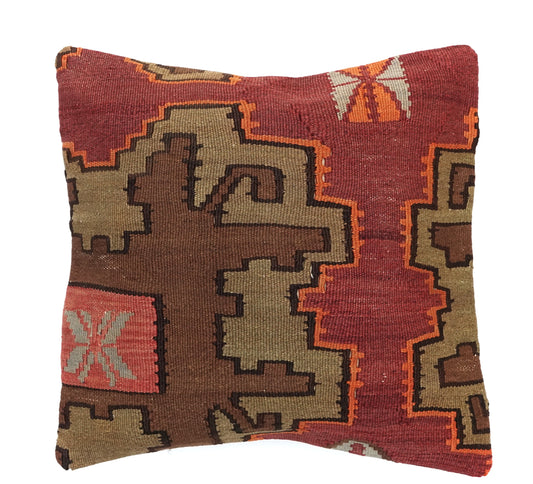 50x50 cm Kelim Kissen - Unikat 401